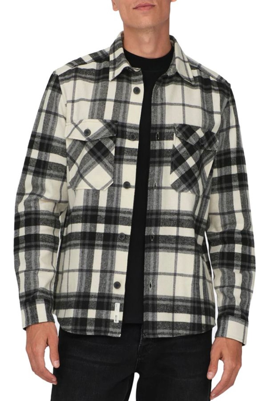 Abbigliamento ONLY & SONS | Checked Shirt Cloud Dancer