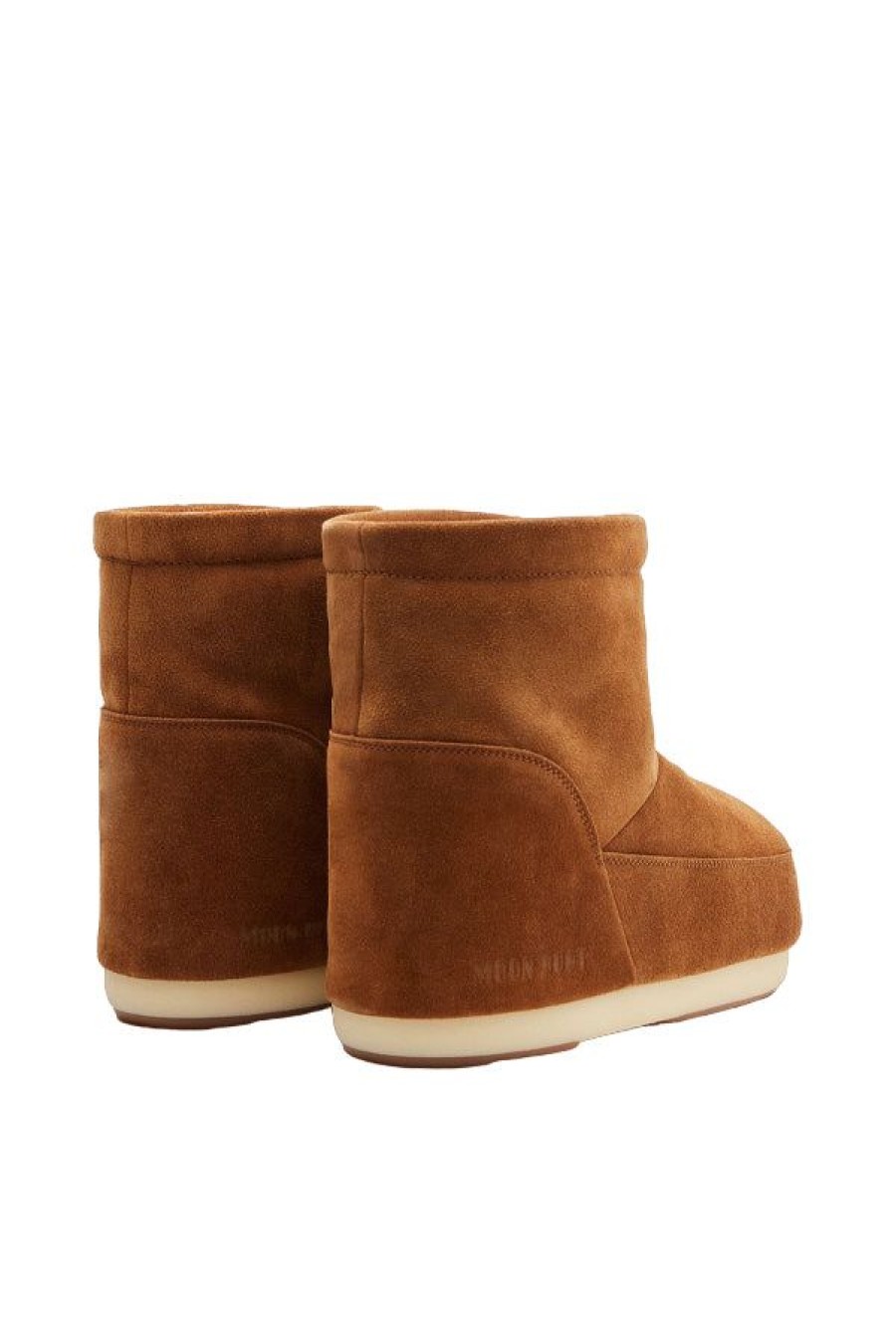 Calzature MOON BOOT | Icon Low In Pelle Scamosciata Senza Lacci Suede Cognac