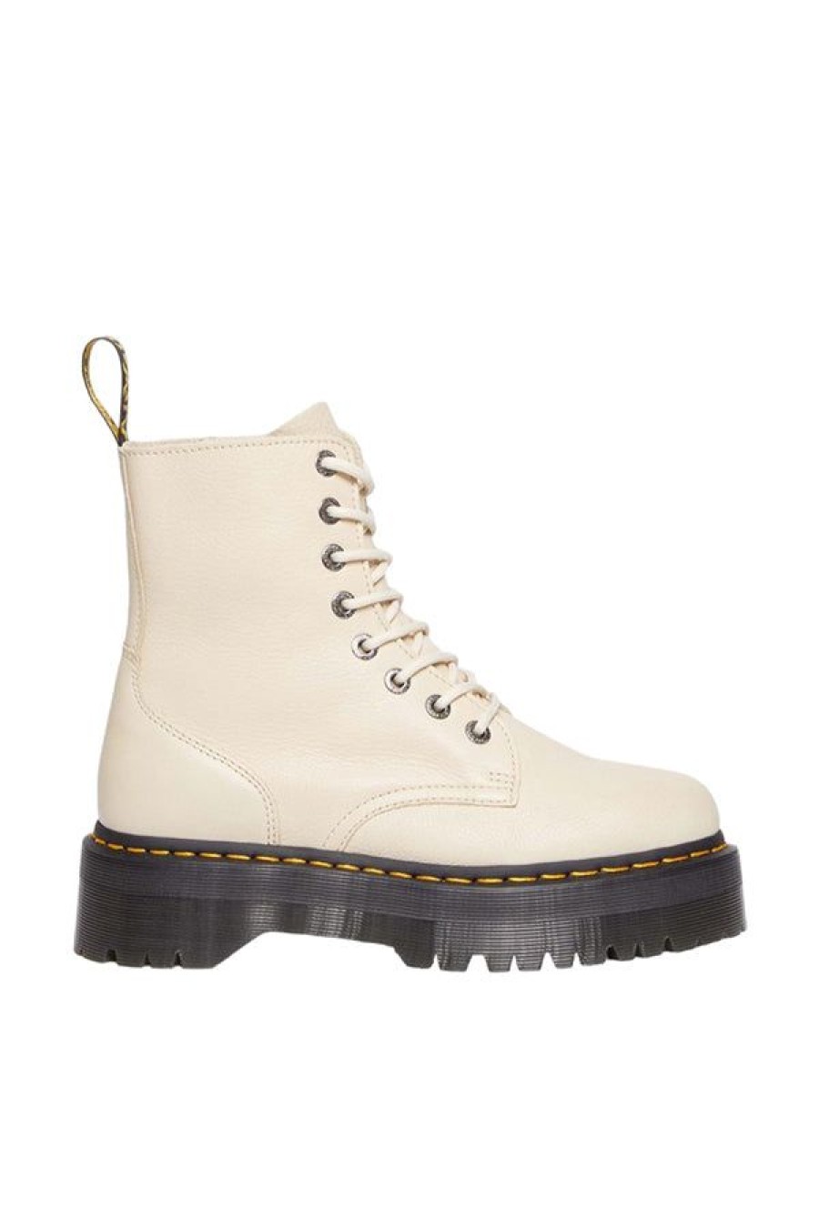 Calzature DR. MARTENS | Stivali Platform Jadon Iii In Pelle Pisa Parchment Beige Pisa