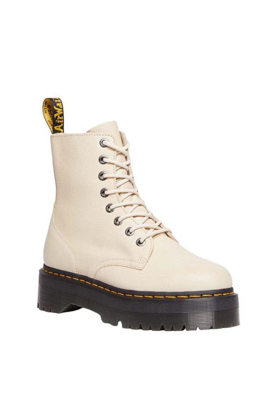 Calzature DR. MARTENS | Stivali Platform Jadon Iii In Pelle Pisa Parchment Beige Pisa