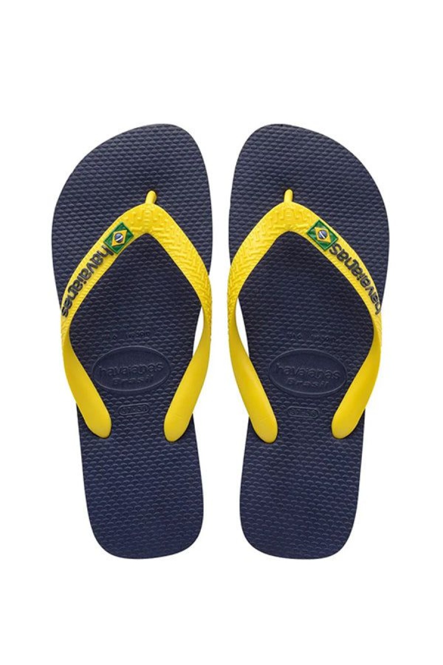 Calzature HAVAIANAS | Brasil Logo Navy Blue/Citrus Yellow