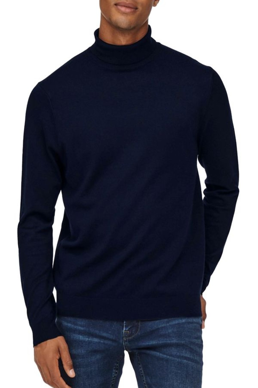 Abbigliamento ONLY & SONS | Roll Neck Knitted Pullover Dark Navy