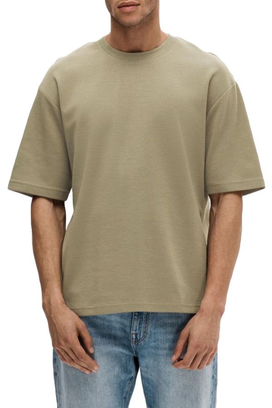 Abbigliamento SELECTED | Slhlooseoscar Ss O-Neck Tee Vetiver