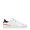 Calzature D.A.T.E. | Sonica Calf White-Bordeaux