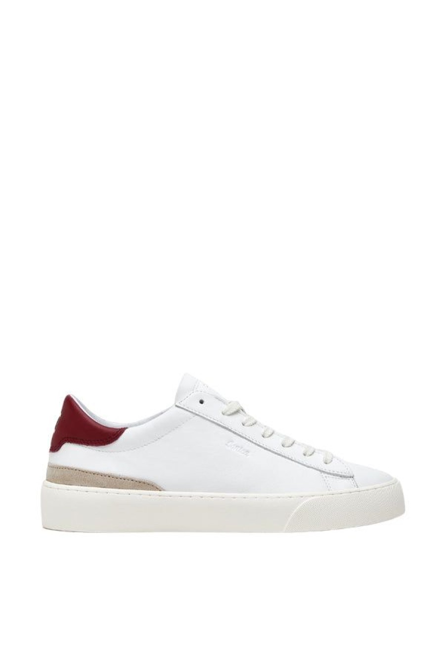 Calzature D.A.T.E. | Sonica Calf White-Bordeaux