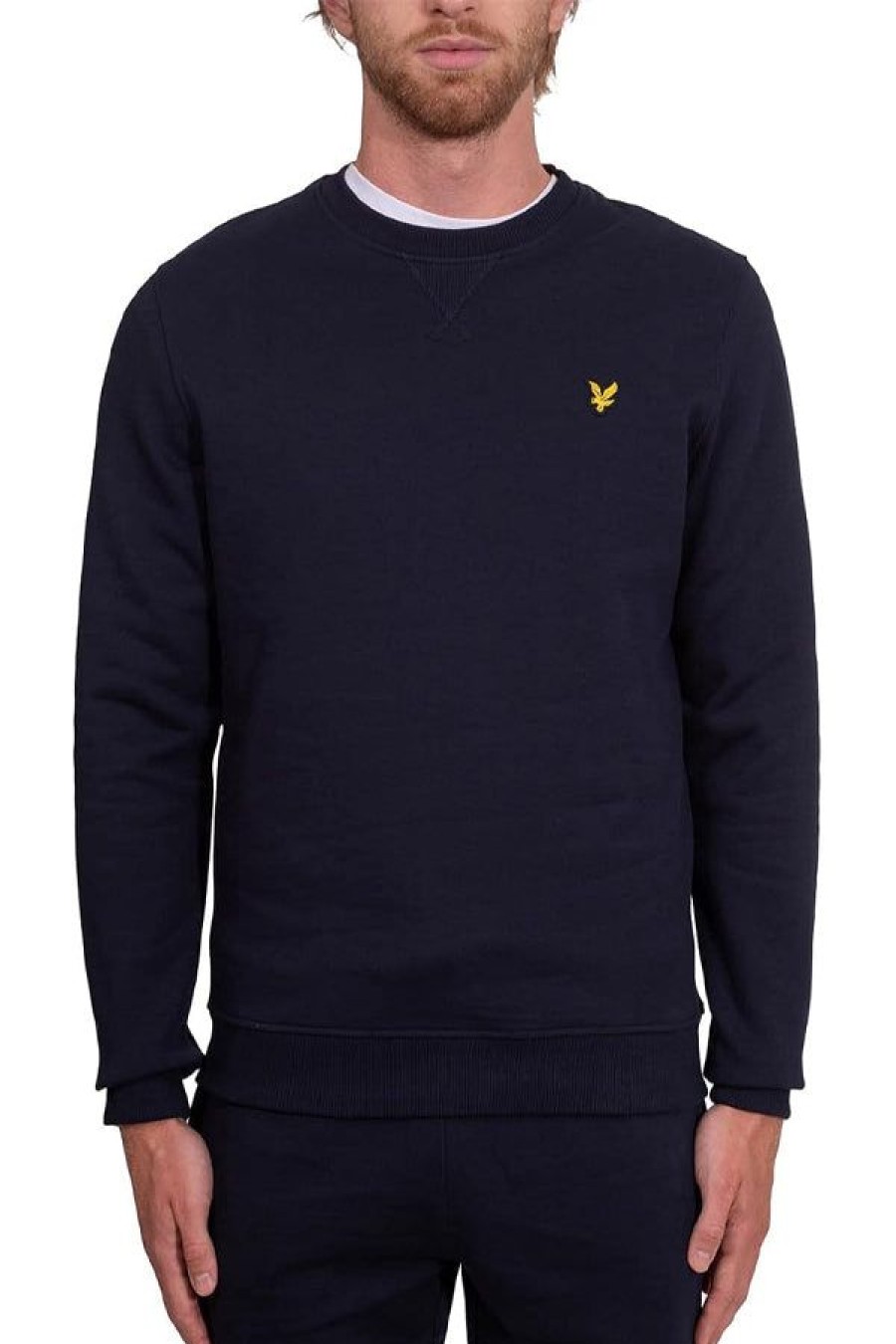 Abbigliamento LYLE & SCOTT | Brushed Back Crew Neck Dark Navy