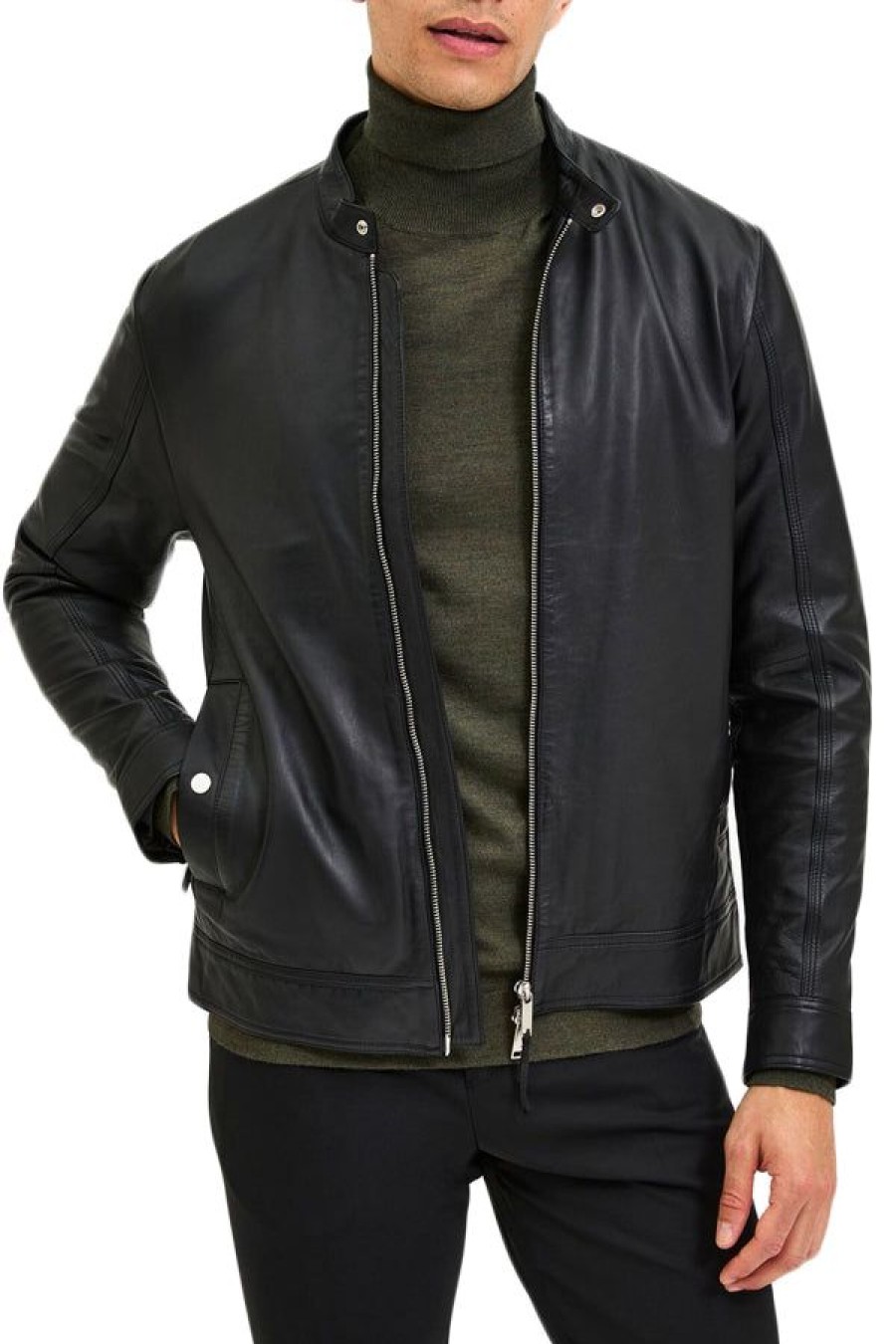 Abbigliamento SELECTED | Slharchive Classic Leather Jkt Black