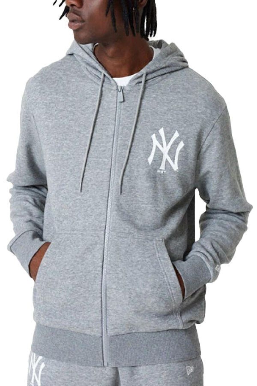 Abbigliamento NEW ERA | Felpa Con Cappuccio New York Yankees Essentials Grigio