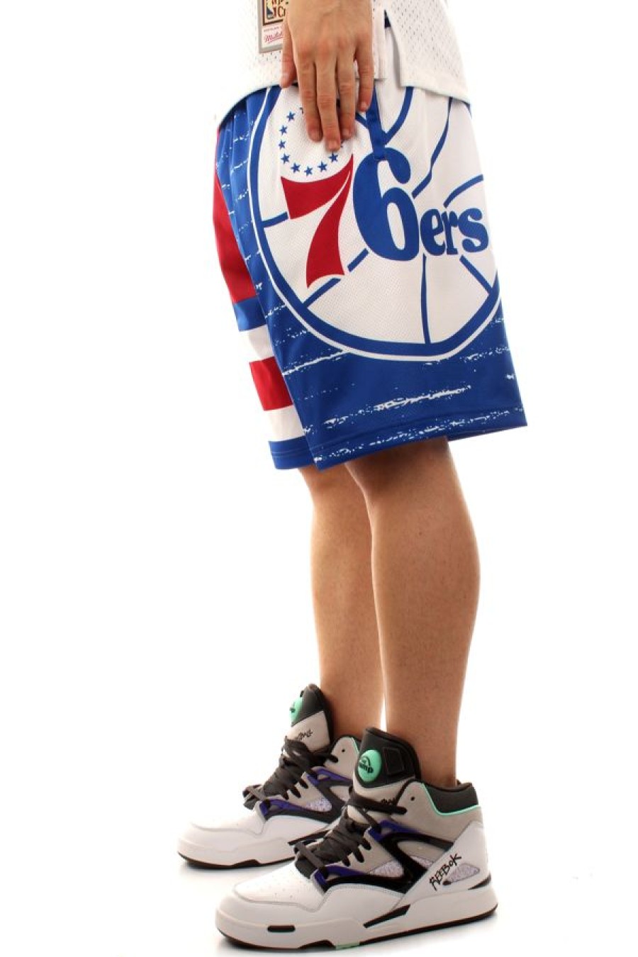 Abbigliamento MITCHELL & NESS | Nba Jumbotron 3.0 Shorts 76Ers Multi / White