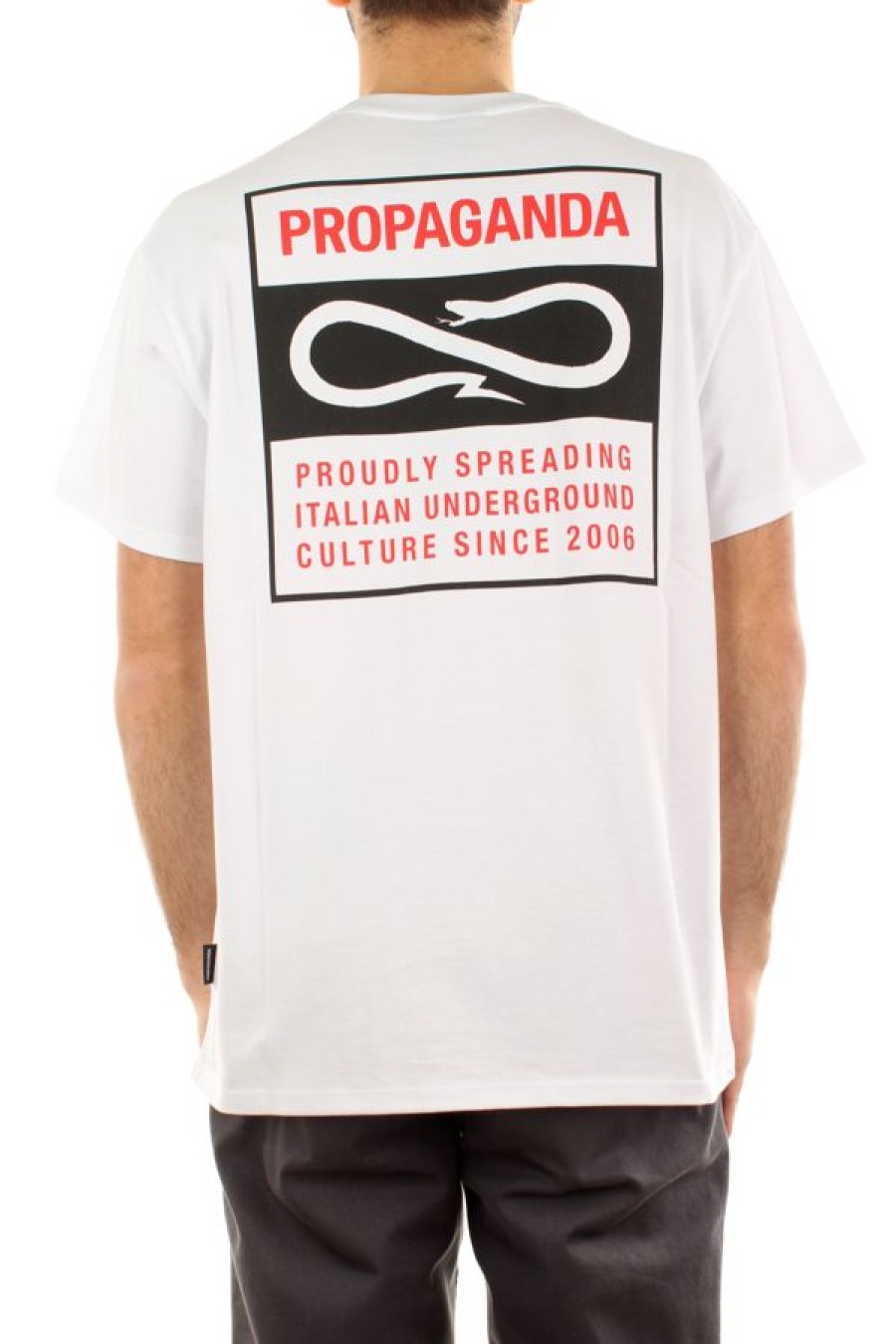 Abbigliamento PROPAGANDA | T-Shirt Label Classic Bianco