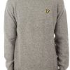 Abbigliamento LYLE & SCOTT | Crew Neck Lambswool Blend Jumper Mid Grey Marl