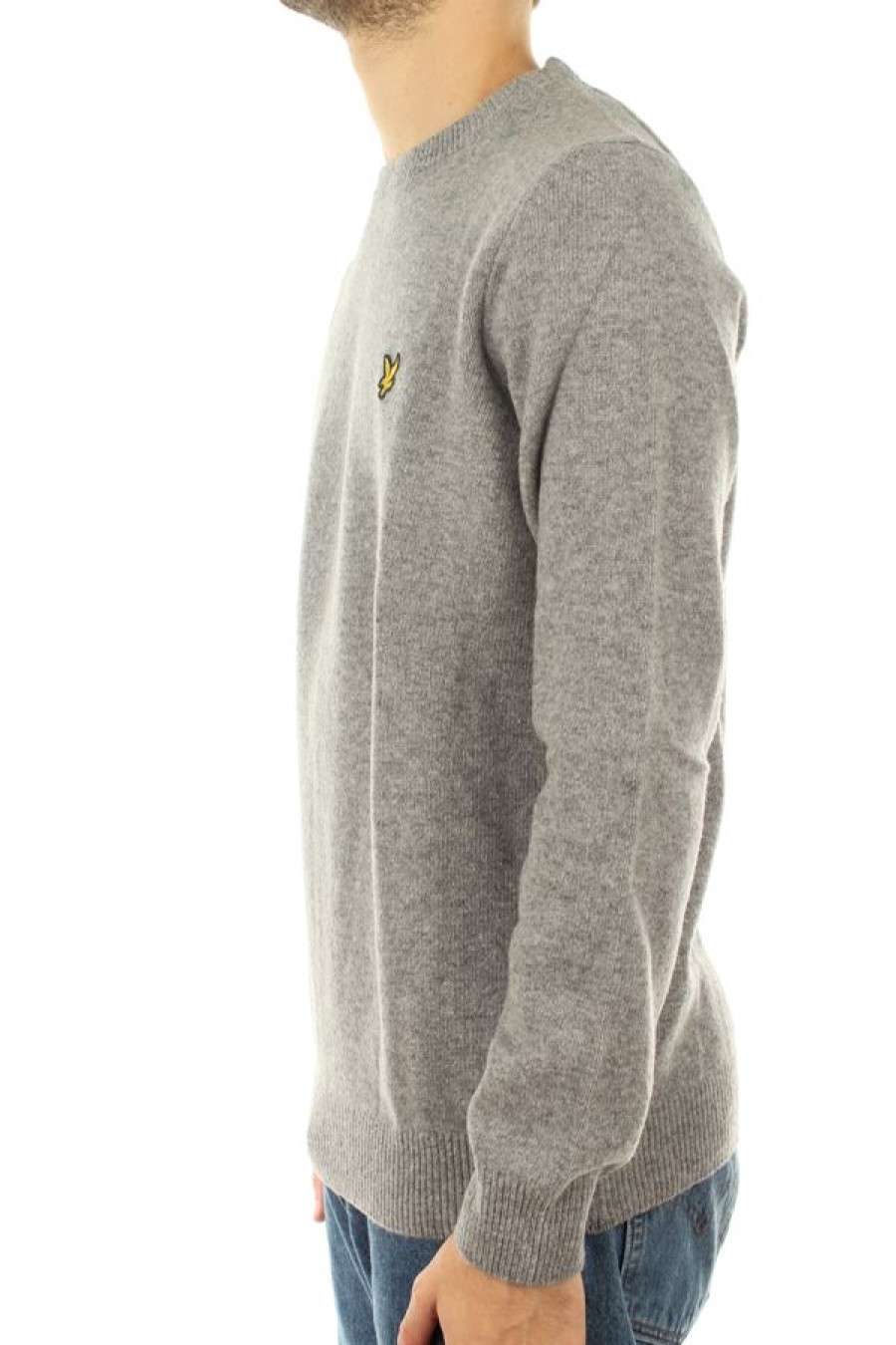 Abbigliamento LYLE & SCOTT | Crew Neck Lambswool Blend Jumper Mid Grey Marl