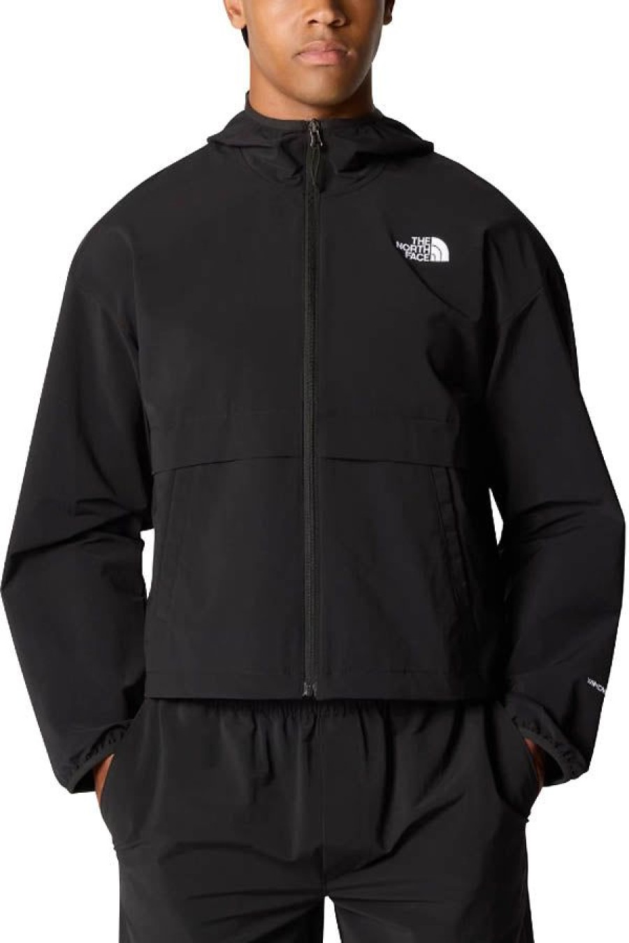 Abbigliamento THE NORTH FACE | Giacca Tnf Easy Wind Con Cappuccio E Cerniera Integrale Da Donna Tnf Black