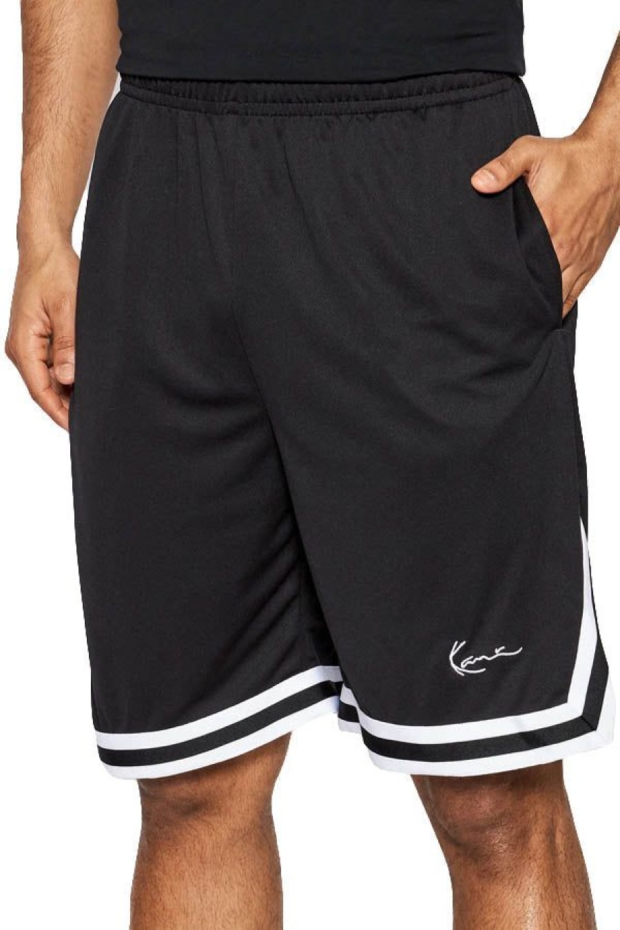 Abbigliamento KARL KANI | Signature Mesh Shorts Black/White