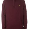 Abbigliamento LYLE & SCOTT | Brushed Back Hoodie Sweatshirt Burgundy