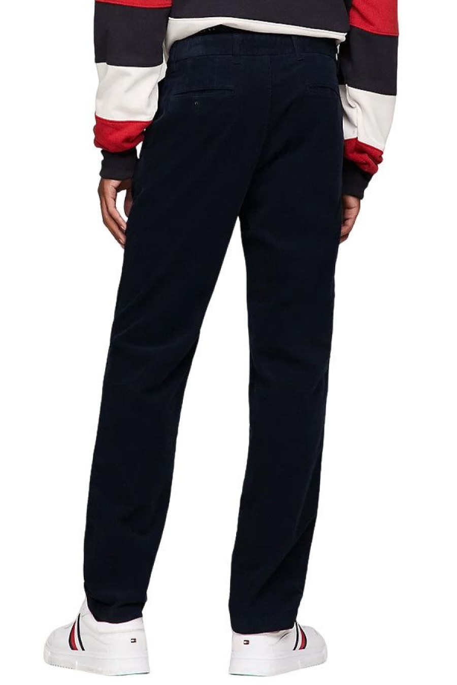 Abbigliamento TOMMY HILFIGER | Pantaloni Chino Denton A Coste Tinti In Capo Desert Sky