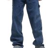 Abbigliamento KARL KANI | Og Stripe Block Denim Baggy Workwear Pants Blue/White