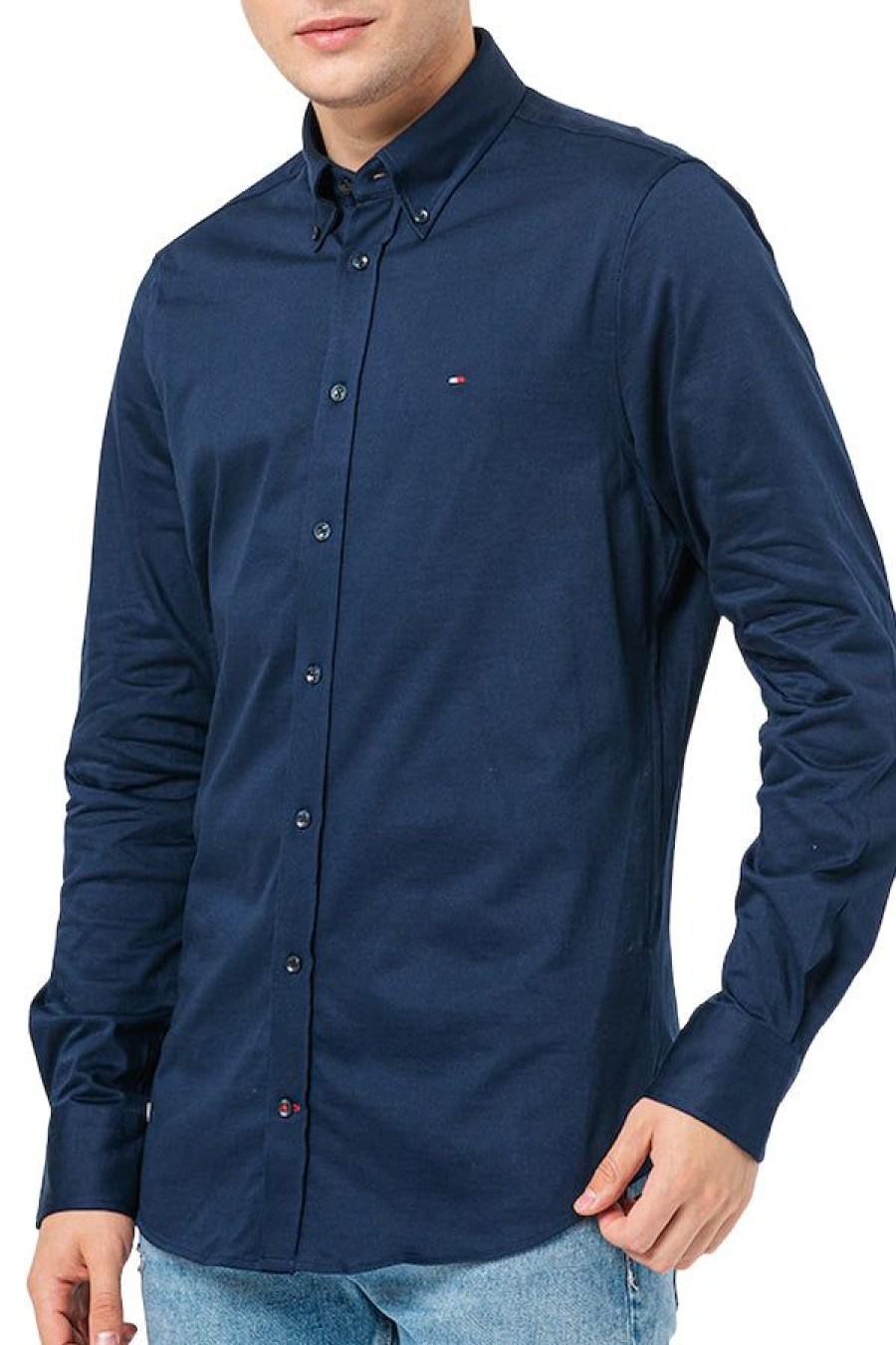 Abbigliamento TOMMY HILFIGER | Cl Solid Jersey Shirt Navy Iris