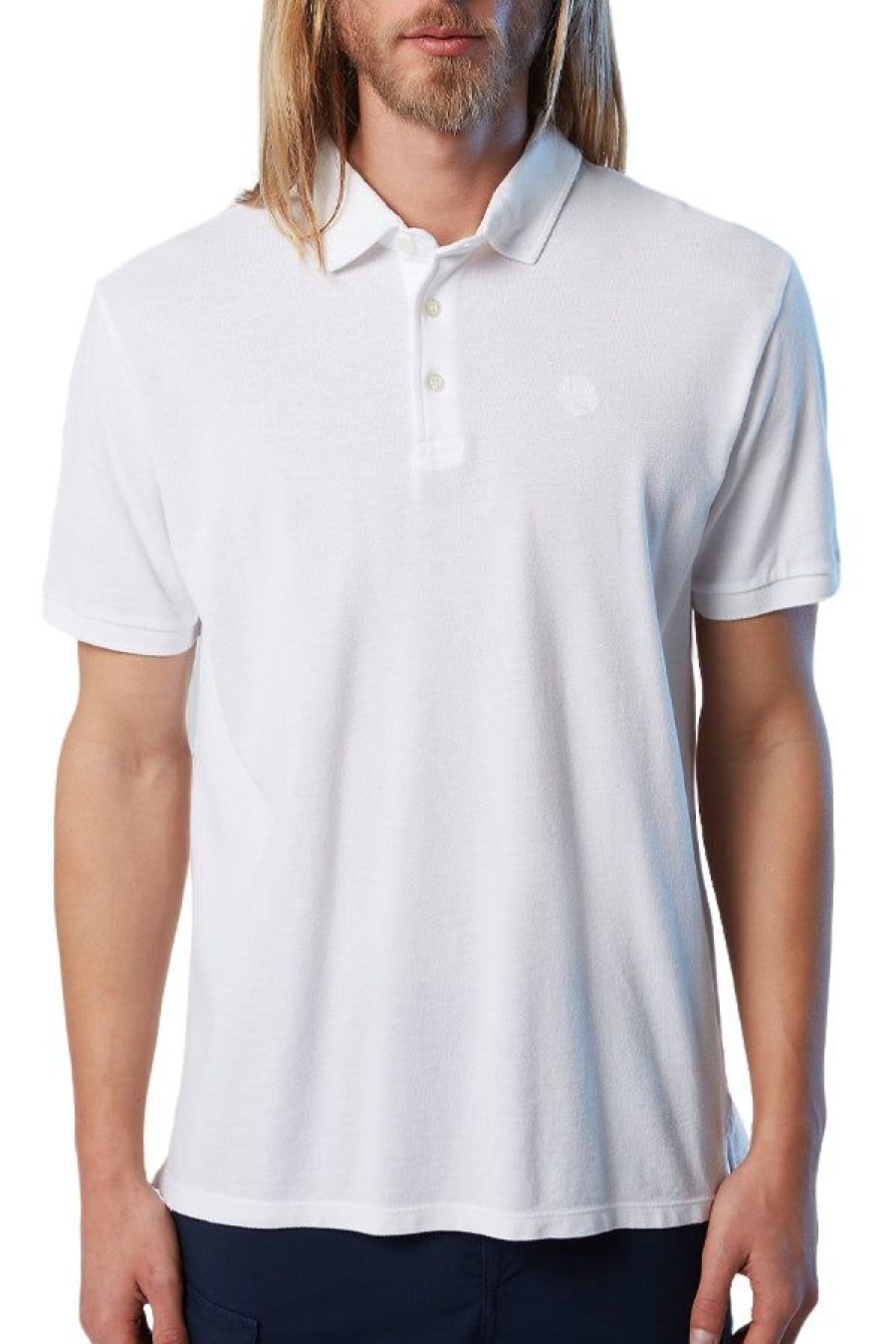 Abbigliamento NORTH SAILS | Ss Polo With Embroidery White