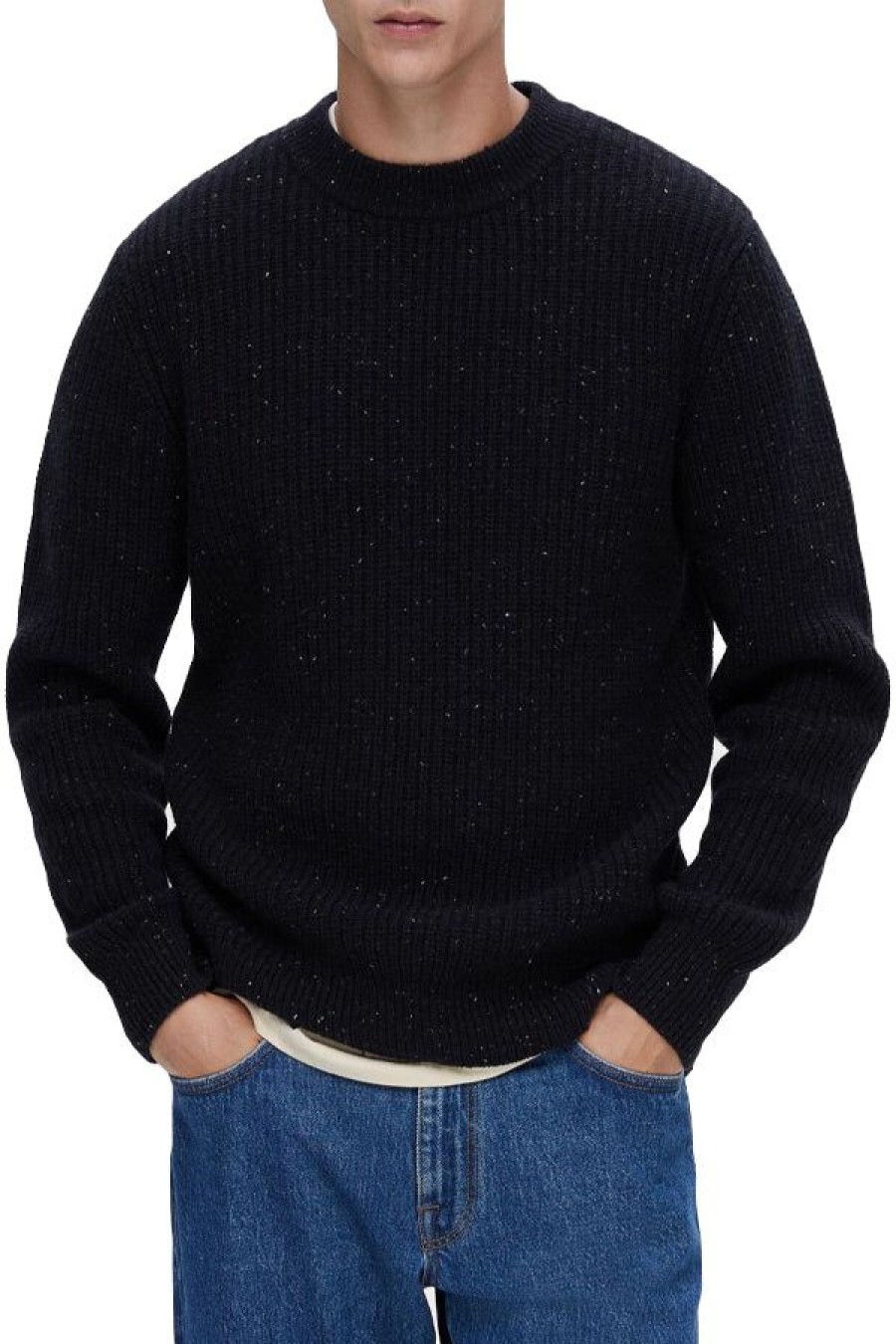 Abbigliamento SELECTED | Slhland Ls Knit Crew Neck Sky Captain