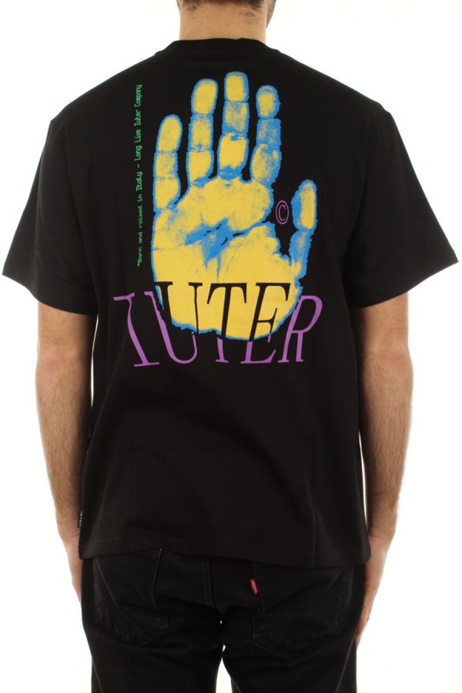 Abbigliamento IUTER | Hand Tee Black