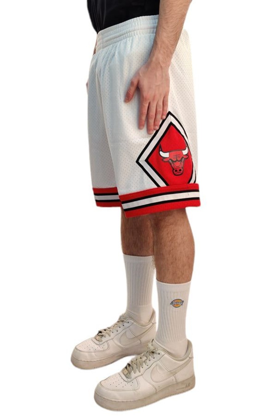 Abbigliamento MITCHELL & NESS | Swingman Shorts Chicago Bulls Home 1997-98 White/Whit