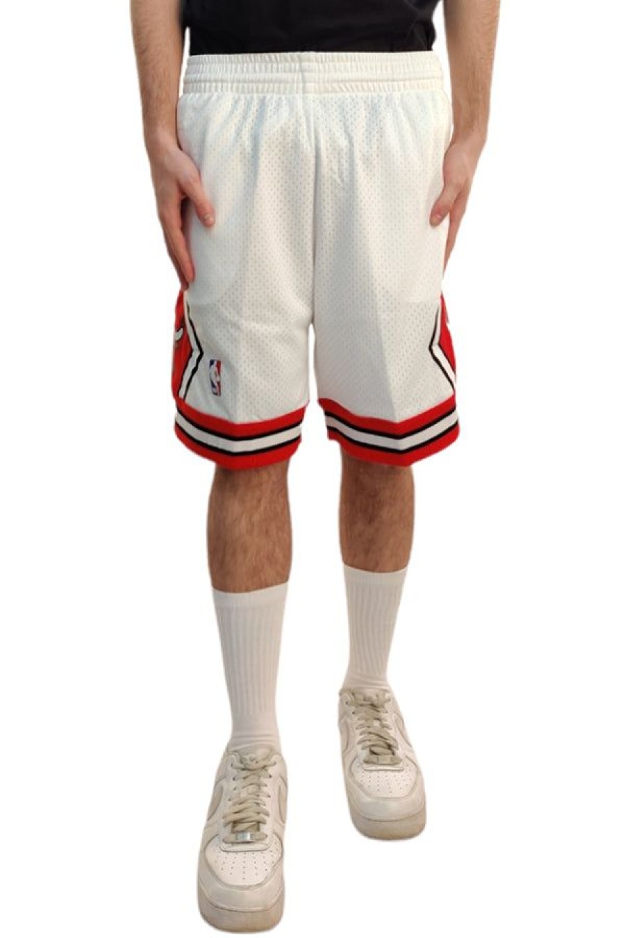 Abbigliamento MITCHELL & NESS | Swingman Shorts Chicago Bulls Home 1997-98 White/Whit