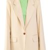 Abbigliamento ALYSI | Blazer Lino Stretch Monopetto Grano