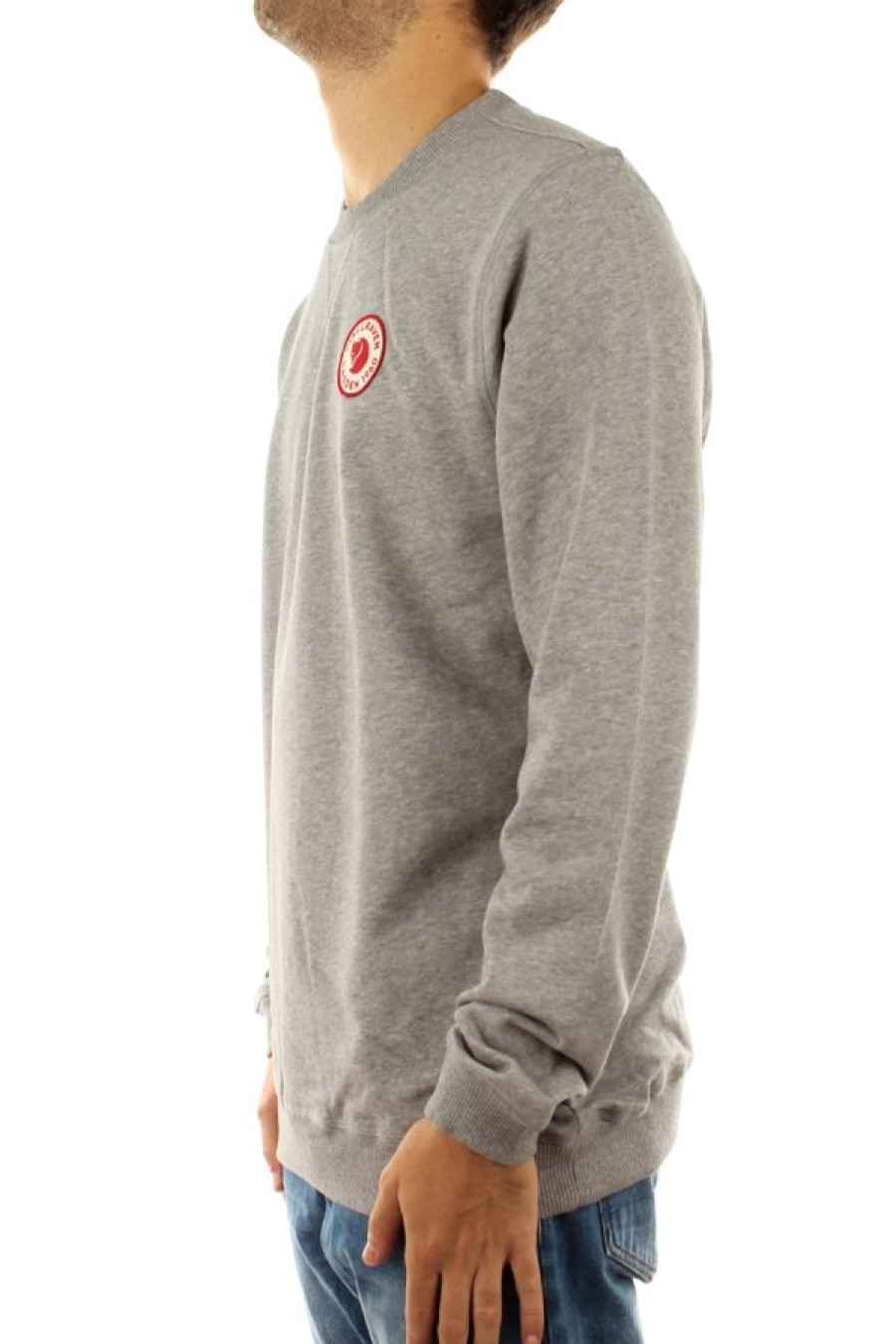 Abbigliamento FJALLRAVEN | 1960 Logo Badge Sweater M Grey Melange