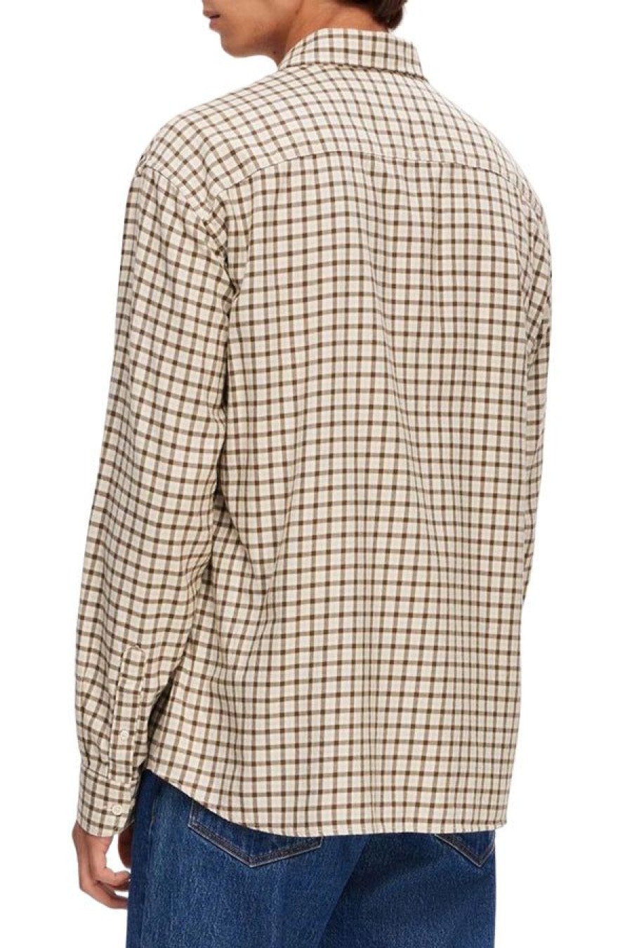 Abbigliamento SELECTED | Slhregowen-Mini Check Shirt Dark Earth