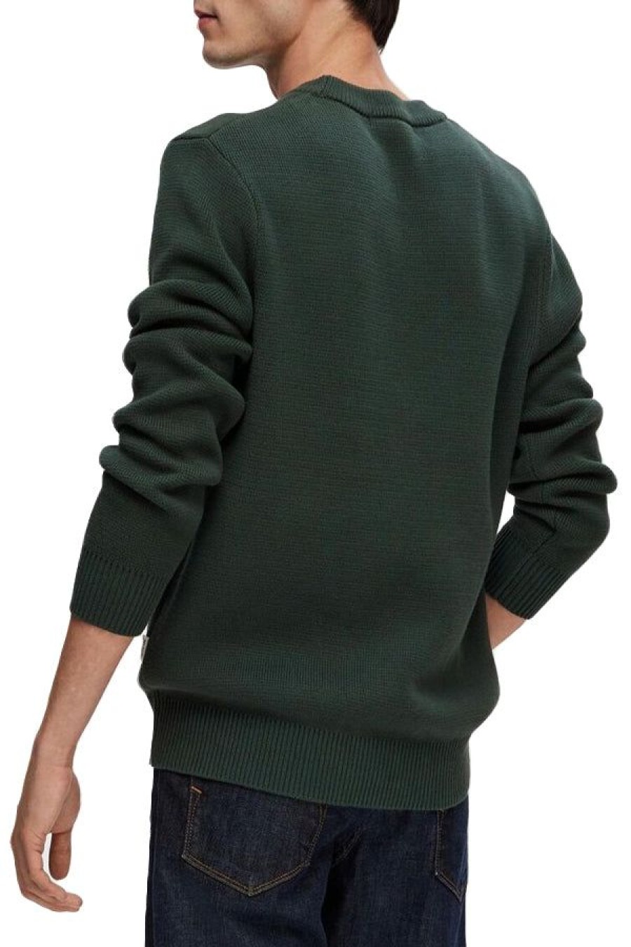 Abbigliamento SELECTED | Slhtodd Ls Knit Crew Neck W Green Gables