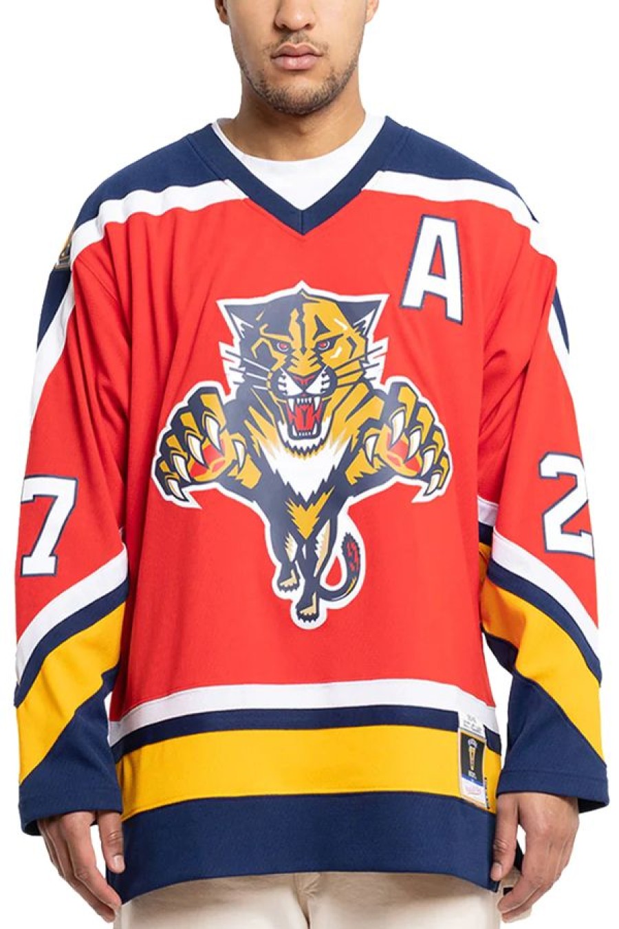 Abbigliamento MITCHELL & NESS | Blue Line Scott Mellanby Florida Panthers Dark 1995 Jersey Red