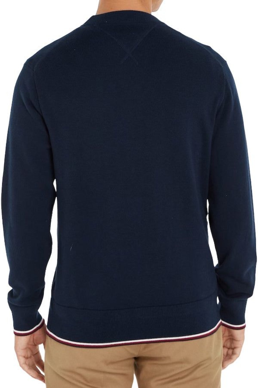 Abbigliamento TOMMY HILFIGER | Monotype Gs Tipped Crew Neck Desert Sky