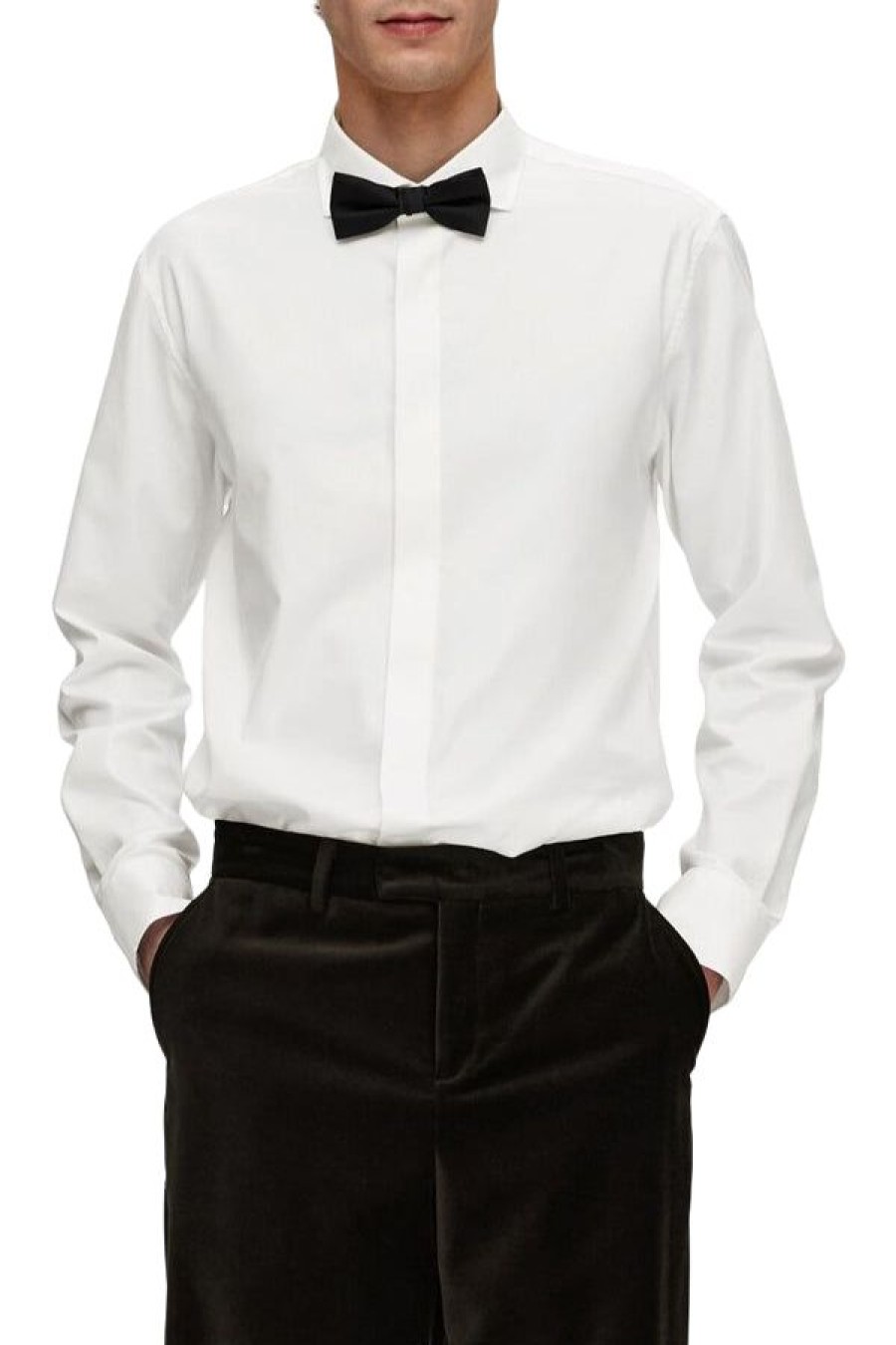 Abbigliamento SELECTED | Slhslimethan-Tux Shirt Bright White