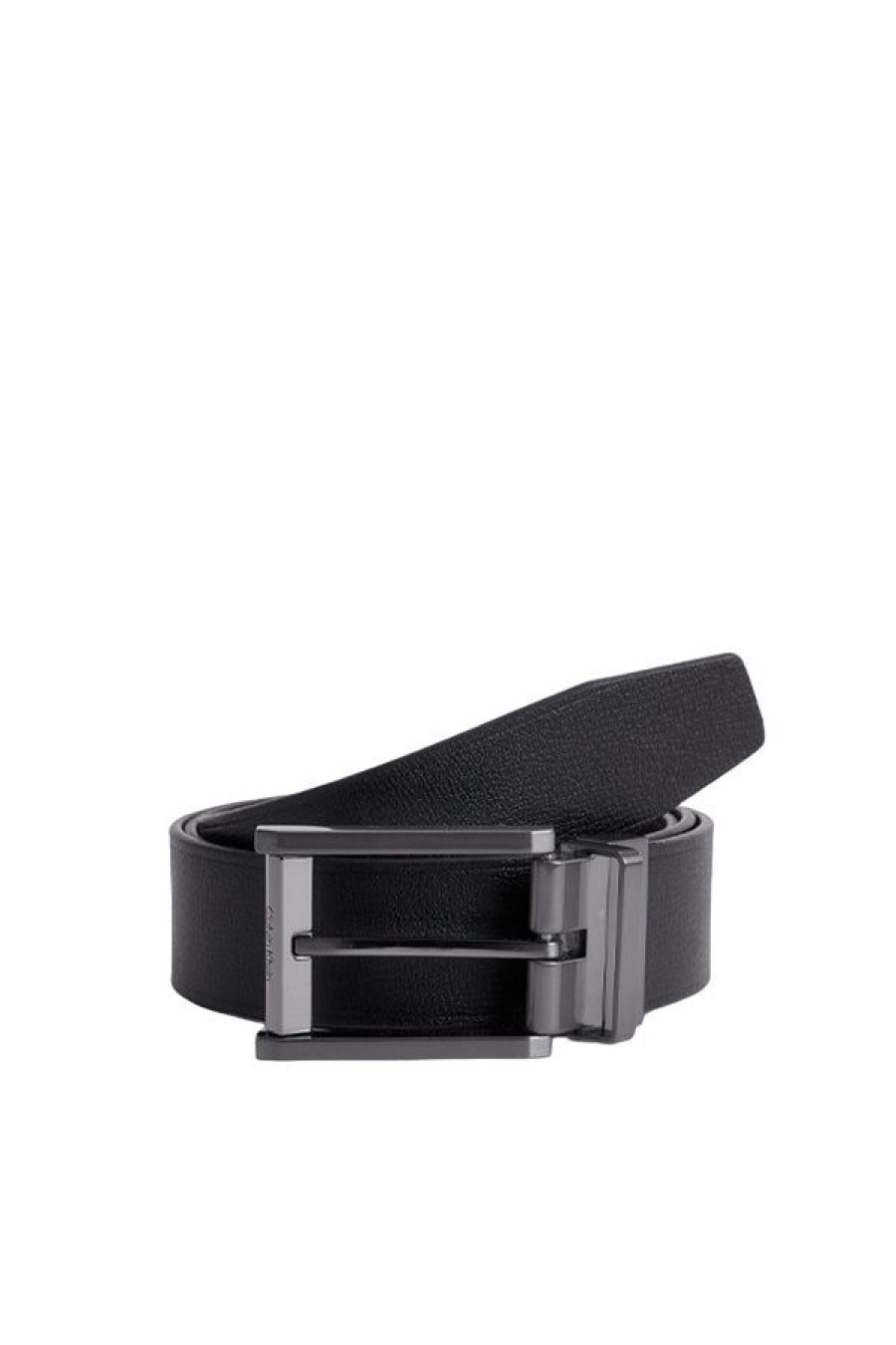 Accessori CALVIN KLEIN | Adj/Rev Faceted Lux 35Mm Ck Black/Dark Brown