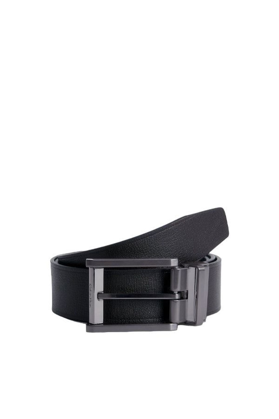 Accessori CALVIN KLEIN | Adj/Rev Faceted Lux 35Mm Ck Black/Dark Brown