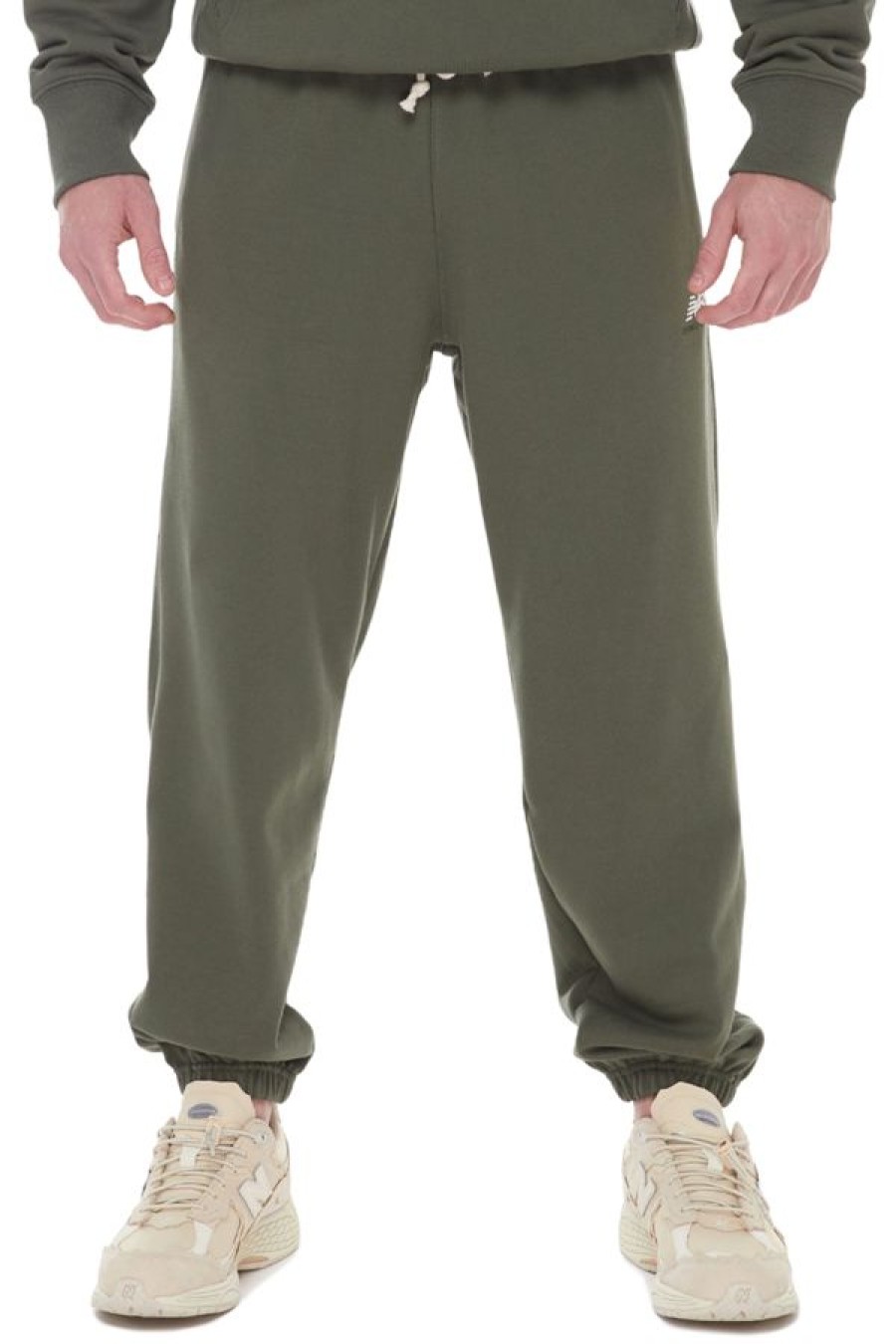 Abbigliamento NEW BALANCE | Pantaloni Da Tuta Athletics Remastered French Terry Deep Olive Green