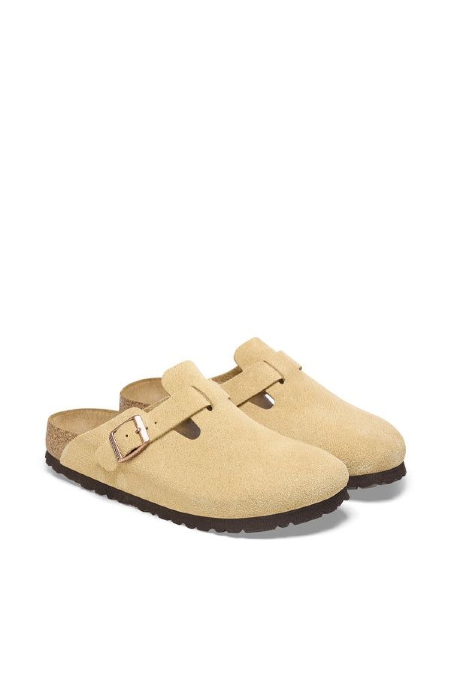 Calzature BIRKENSTOCK | Boston Suede Leather Latte Cream