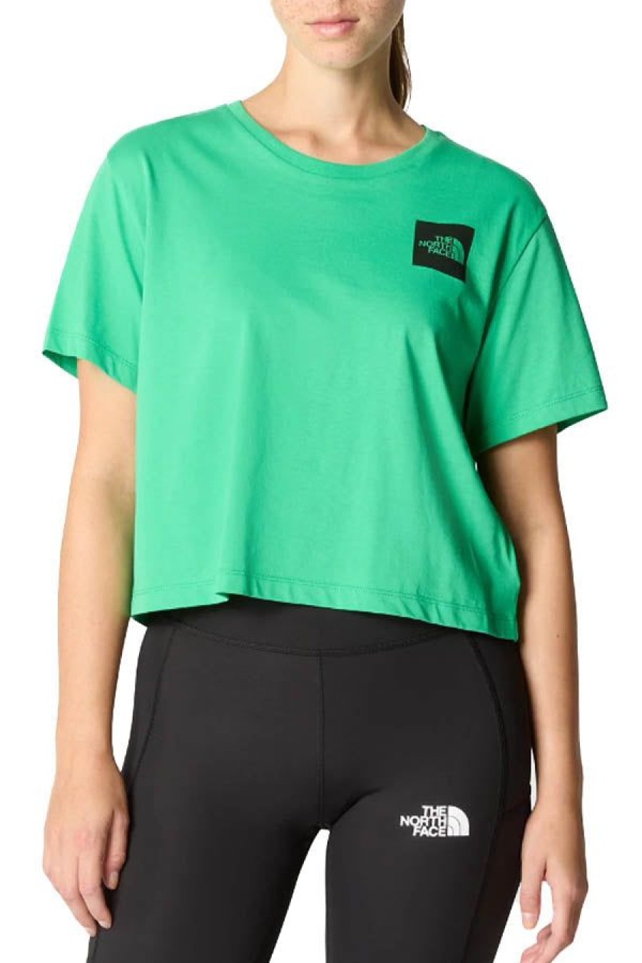 Abbigliamento THE NORTH FACE | T-Shirt Corta In Vita Fine Optic Emerald