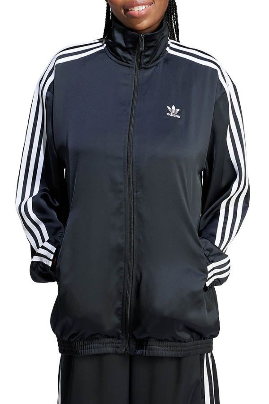 Abbigliamento ADIDAS | Track Top Loose Satin Black