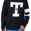 Abbigliamento TOMMY JEANS | Maglione Letterman Flag Desert Sky