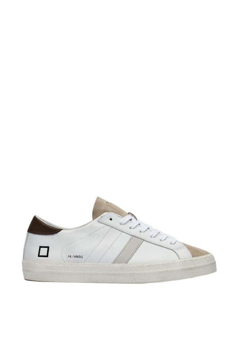 Calzature D.A.T.E. | Hill Low Vintage Calf White-T.Moro