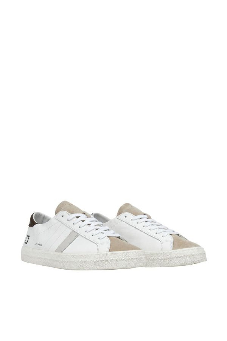 Calzature D.A.T.E. | Hill Low Vintage Calf White-T.Moro