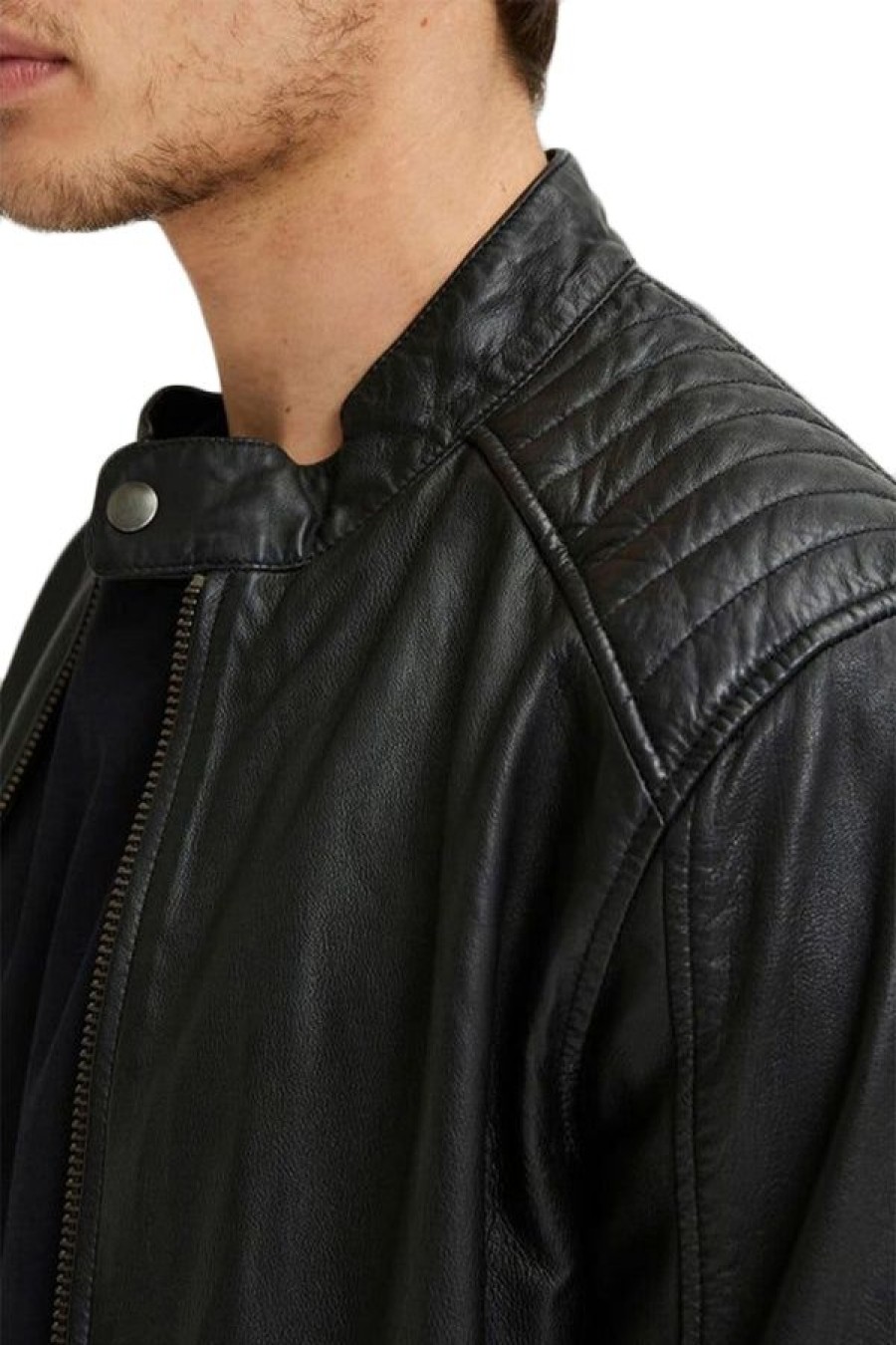 Abbigliamento SELECTED | Slhiconic Classic Leather Jkt Black