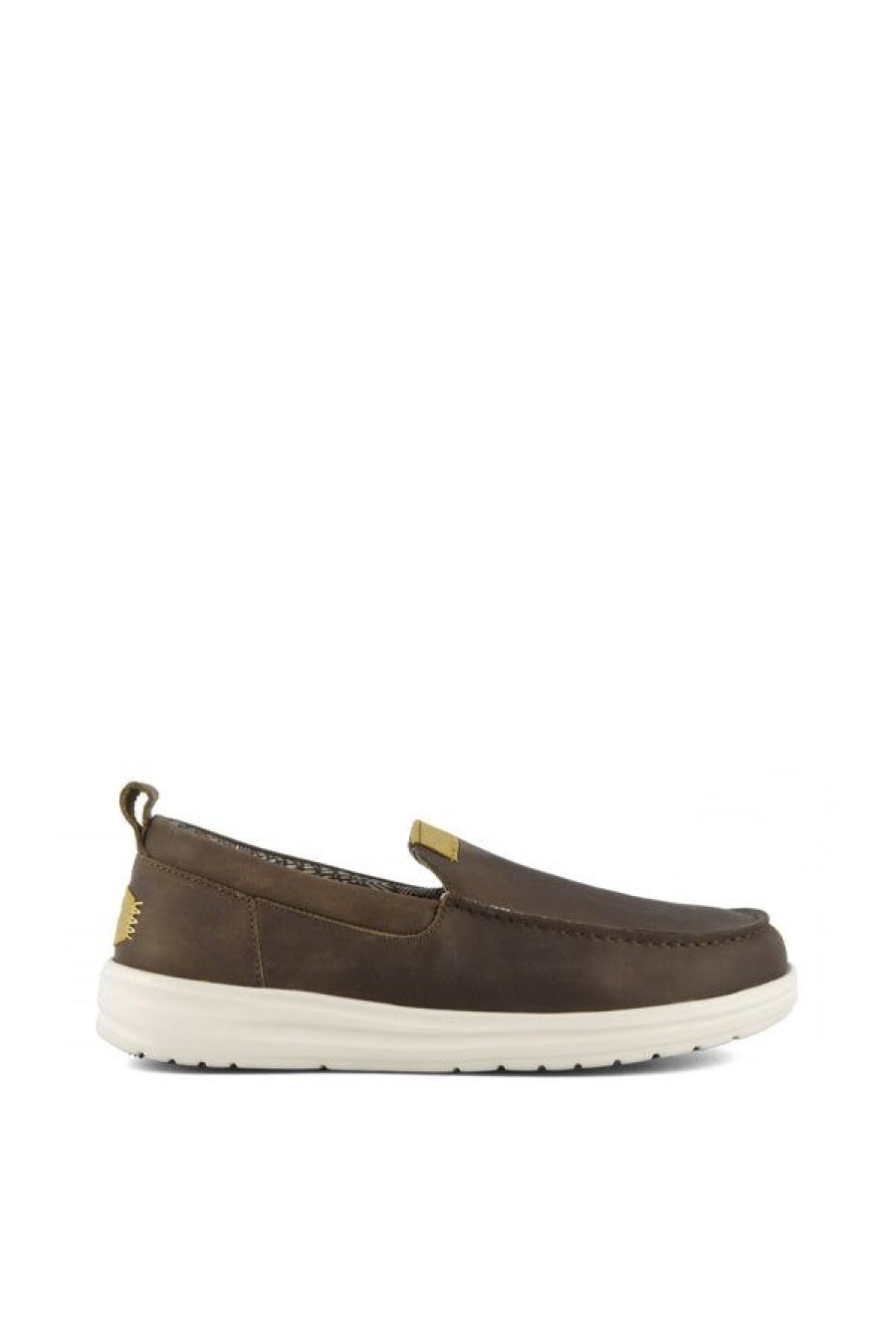 Calzature HEY DUDE | Wally Grip Moc Craft Leather Grey