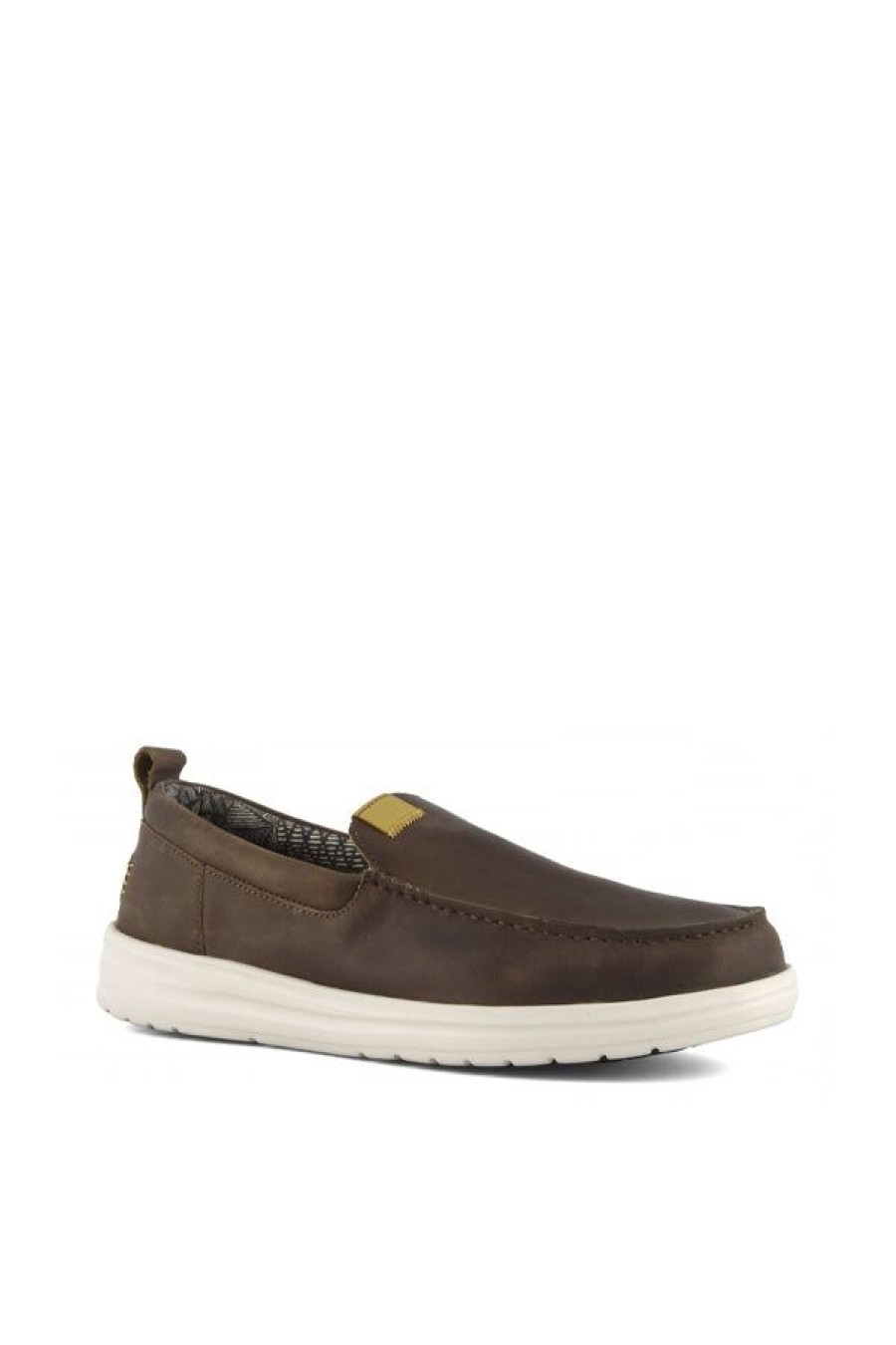 Calzature HEY DUDE | Wally Grip Moc Craft Leather Grey