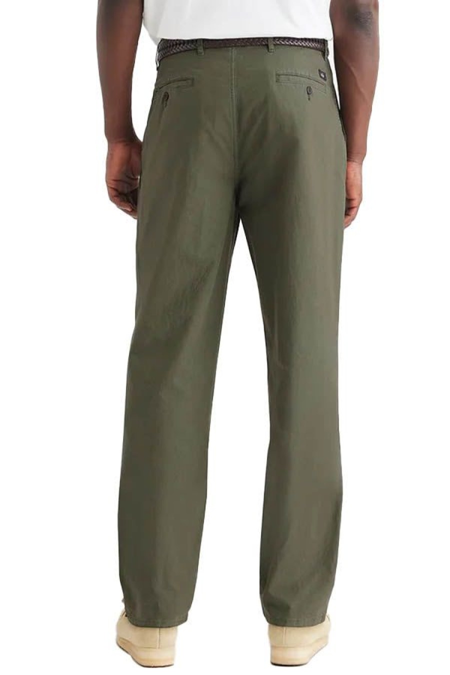 Abbigliamento DOCKERS | Relaxed Taper Fit Original Pleated Chino Pants Green