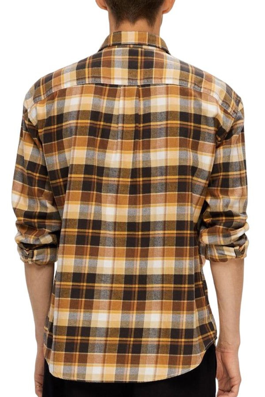 Abbigliamento SELECTED | Slhregowen-Flannel Shirt Inca Gold