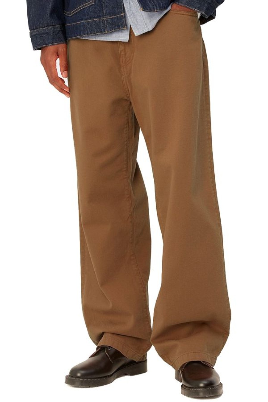 Abbigliamento CARHARTT WIP | Derby Pant Hamilton Brown/Garment Dyed