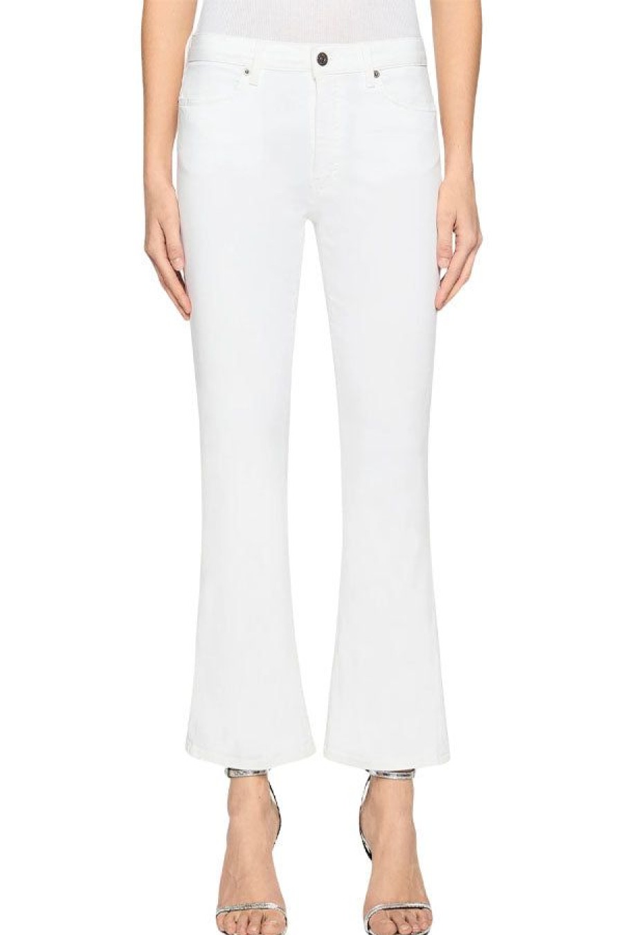 Abbigliamento DONDUP | Jeans 5Tasche Superskinny Mandy In Gabardina Bianco